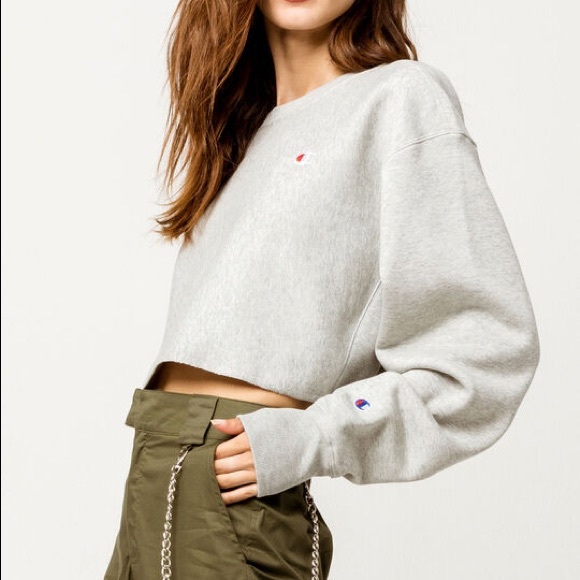 Champion Cropped Sweatshirt New - Picture 4 of 4